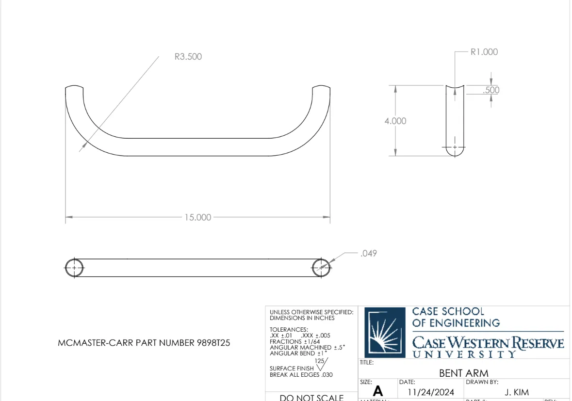 Three-quarter SolidWorks rendering of the backboard aid assembly